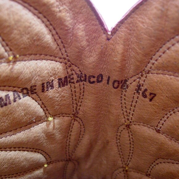 JOHN FLUEVOG F-Shoe Brick Red Leather Cowboy Boots Wom 10.5 - Made in MEXICO - Picture 2 of 11